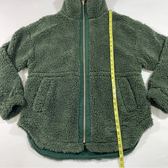 Summersalt The High Pile Full-Zip Sherpa Jacket Green - Picture 10 of 10